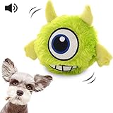 犬電動おもちゃ ペット電動ボール 自動音が鳴る 犬噛むランダム ぬいぐるみ 犬噛むおもちゃ 犬猫おもちゃ ふわふわ 犬おもちゃ動くストレス 運動不足解消 トレーニング 猫犬遊び用 小中型犬 電池付属なし