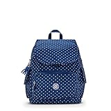 Kipling レディース シティパック スモール バックパック 軽量 万能デイパック ナイロン スクールバッグ, ソフトドットブルー, 24"L x 29.5"H x 12.5"D, レディース シティパック 小型バックパック 軽量 万能デイパック ナイロン スクールバッグ