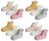 LUXEHOME ( yr1621エレガントなクラウンスタイル赤ちゃん幼児用コットンソックス、12組1パック US サイズ: S カラー: マルチカラー