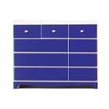 アルファタカバベビータンスシリーズパレット115cm幅4段ネイビー