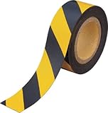 TRUSCO マグネット反射シート 黄・黒 180ｍｍX10ｍ TMGH1810BY