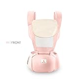 SONARIN軽い多機能Hipseatベビーキャリア、人間工学に基づいた、100％コットン、フリーサイズ、持ち運びが簡単で簡単なママ、安全で快適な、子供の成長に適応、100％保証と無料配達、理想的なギ