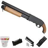 S&T M870 ソードオフ リアルウッド エアーショットガン【レシーバーレールセット】