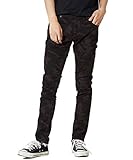 [インプローブス] チノパン ストレッチ スリム スキニー カラーパンツ メンズ カーキカモフラージュ XS サイズ