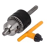 uxcell スパナドリルチャックセット 1.5-13mm 13mm-20UNF スチール メタル ラバー