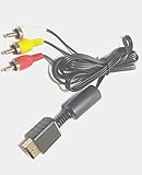 PS2 PS3 AVケーブル、PlayStation 2 3 /PS2/PSX/PS3 Slim用AVからRCAケーブルコード(6フィート)。
