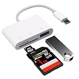 Mr.Yeap SDカードリーダー タイプＣ SD/マイクロカード（Micro SD/TF)カード/USBボート対応 メモリカードリーダー 双方向高速転送 高速読み取り OTG機能 プラグ&プレイ 写真/動画/ビデオデータ移行 コンパクト設計 Phone15-17シリーズ/Pad/Mac/Android対応