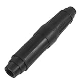 uxcell 溶接ケーブルコネクタ　DKL-35　160-250A　ブラック　ゴム、金属　 3.6 x 17.4cm