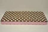 Butterflies pink/chocolate Changing Pad Cover by Bacati [並行輸入品]
