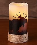 LED Wilderness Silhouette Candles- Moose [並行輸入品]