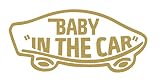 【全16色】人気!ベイビー イン カー ステッカー!Baby in car Sticker /車用/シール/ Vinyl/Decal /バイナル/デカール/ステッカー/BIC-1 (ゴールド) [並行