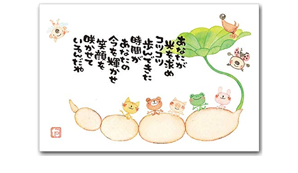 まえだたかゆきポストカード 蓮根 メッセージはがき ポストカード 絵柄付はがき 文房具 オフィス用品 Amazon