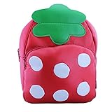 Baby School Bag Lunchies Insulated Lunch Bags Kids Animal Backpack (Strawberry) by COFFLED