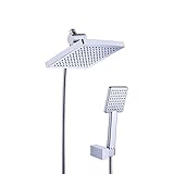 KESバスルームハンドヘルドシャワーヘッドコンボシステムwith 59インチ( 1.5 M )ホース、光沢クロム、tp130 a