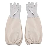 軍手 - Dewin 養蜂用手袋 長袖 虫よけ 害虫駆除 草刈り ガーデニング 園芸作業用手袋 ズック製 1ペア (Size : XXL)