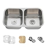 Mr Direct 502 Aキッチンのアンサンブル( Bundle – 6 Items :シンク、バスケットStrainer、標準Strainer、2シンクグリッド、、カッティングボード) 16 G