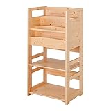 【JAJAN】天然木キッズ【nico】マガジンラック ナチュラル［おまけ付き］[オプション取付可]幅60cm奥行40cm高さ115cm「天然木nicoシリーズ」JJ-100MN_s