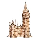 つくるんです® 日本語説明書付 3D ウッドパズル オーナメントシリーズ (エレキギター)