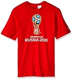 Adidas Boys Soccer World CupエンブレムTシャツ XL レッド