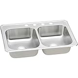 Elkay CR33224 Gourmet Celebrity Sink, Stainless Steel by Elkay