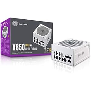 COOLER MASTER CoolerMaster V850 GOLD V2 White Edition 850W PC電源ユニット 80PLUS GOLD 10年保証 MPY-850V-AGBAG-JP PS985