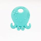 Mamimami Home 歯固め おしゃれジュエリー　6.5x7.8cm　タコ　シリコーン製 チャーム 歯茎をマッサージ 赤ちゃん はがため玩具 モンテッソーリ 3月ケ~ 男の子　女の子　誕生日 誕