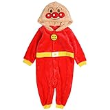 アンパンマン 変身カバーオール ロンパース ベビー 赤ちゃん コスチューム 仮装 レッド 80cm