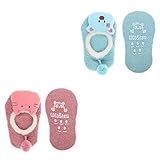 Lovoski ウォームソフトソックス　　ベビー　キッズ　アニマルプリント　アンクル　　ノベルティ原因　　ユニセックス　2-4歳