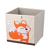 toymytoyおもちゃストレージキューブビンキャンバスバスケットオーガナイザーボックスfor Baby Kids Boys Girls ( Fox )