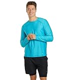 Sporti メンズ L/S UPF 50+ スイムシャツ - 男性用ラッシュガード - 快適なメンズラッシュガードシャツ