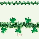 Amscan Lucky Irish Green Saint Patrick's Day Shamrocks Tinsel Garland%ｶﾝﾏ% Green%ｶﾝﾏ% 15' [並行輸入品]