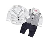 Honey baby ベビー タキシード フォーマルスーツ セット 男の子 ベビー ロンパース　子供服 ボーイズ 男の子 キッズ フォーマルスーツ セット 結婚式 冠婚葬祭 発表会 出産祝い プレゼン