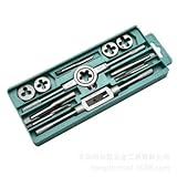 タップ ダイスセット ネジ山ネジ穴修正タップ切り 12pcs 高硬度 タップ レンチ　ねじ切りダイス　スレッド切削工具