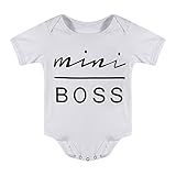 着ぐるみ ベビー ロンパース ボディスーツ 半袖 シャツ tシャツ 白 英字 boss 肌着 出産祝い 新生児 ベビー トップス カバーオール 男児 女児 子供服 キッズ 70 80 90 100