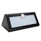 LEDソーラーライト　屋外 人感センサーライト+微光　電気代不要　取付簡　ソーラー充電 庭園灯 壁掛け　常夜灯 3モード 単 昼光色