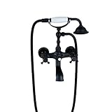 Rozin バスタブの蛇口 オイルは青銅をこすり 浴槽 風呂桶用 混合栓 じゃぐち 壁取り付け