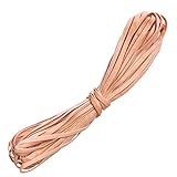 ゴム紐 耳が痛くなりにくい 平ゴム 幅5mm 約10m 耳掛け ピンク ポリウレタン ナイロン ハンドメイド 手作り 手芸 洋裁 1.ペールピンク