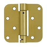 Deltana DSH4R54BM Single Action Steel 4-Inch x 4-Inch x 5/8-Inch Spring Hinge [並行輸入品]