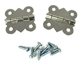 2pc。nickel-platedバタフライヒンジ