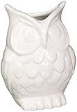 High Quality Ceramic Owl Vase, White