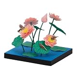 カワダ(Kawada)ペーパーナノ 360 雀と蓮 PS-21 0.7×12×17ｃｍ 12才以上 ペーパークラフト クラフトキット ミニチュアキット インテリア PS-21
