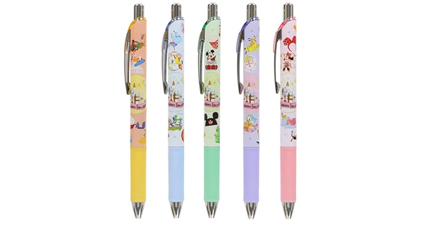 Amazon Co Jp ミッキー フレンズ ボールペンセット エナージェル 東京ディズニーリゾート限定 パークアイコンデザイン アトラクション ディズニー グッズ お土産 文房具 オフィス用品