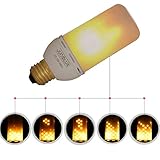 junolux LEDクリエイティブ照明電球スーパー暖かいホワイトライトBurning効果Flame装飾ちらつきFireシミュレーション、クリスマス装飾、1のパック