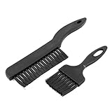 uxcell　静電気除去　ハンディーブラシ 抗静的なブラシ　クリーニング ツール　ESD保護　中国製造　プラスチック　電性繊維　ブラック