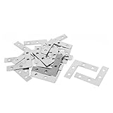 uxcell アングルブラケット メタル メンディングプレート L型 38mmx38mmx1mm　家具用留め具 20個入り