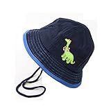 globalzakka ベビー用 日よけ ハット 帽子 48㎝ 紺 ネイビー 恐竜