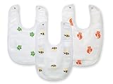 Aden by aden + anais 3 Pack Muslin Little Bib, Life's A Hoot by aden + anais [並行輸入品]