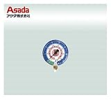 アサダ R410A用マニホールドゲージ　グリセリン入低圧連成計 φ80mm （Y49176）