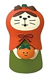 デコレコーポレーション コンコンブル concombre ねこずきん 柿 26×33×h45mm ZCB-28564