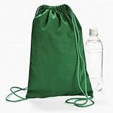 Green Drawstring Backpacks (1 Dozen) - BULK by Fun Express [並行輸入品]